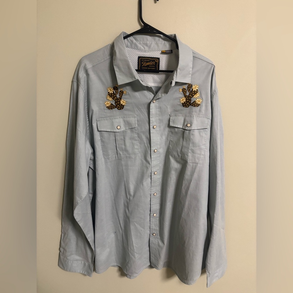 Howler Brothers Gaucho Snapshot Size XXL Prickly Pears Embroidery Cactus New - Picture 2 of 9